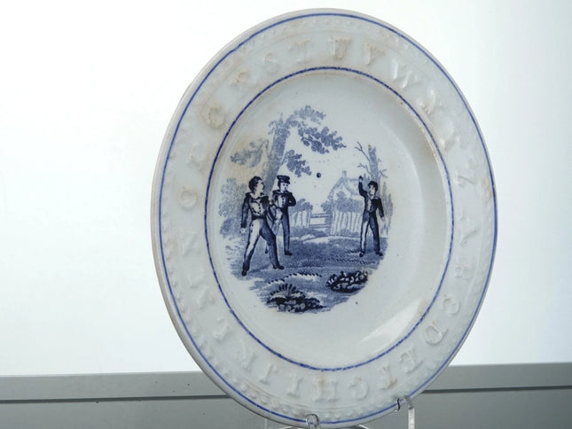 c1870 Powell Bishop Staffordshire ABC Plate - Estate Fresh Austin