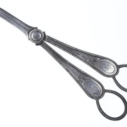 c1875 English Sterling Grape shears - Estate Fresh Austin