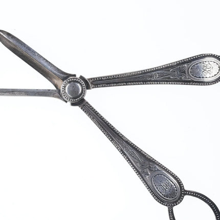 c1875 English Sterling Grape shears - Estate Fresh Austin