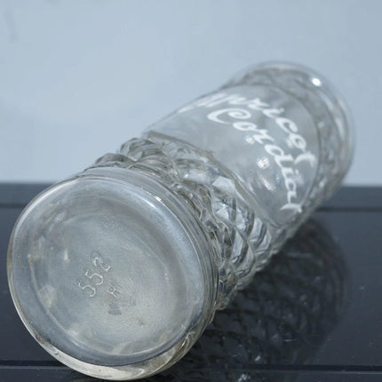 c1880 Antique Back Bar Bottle Apricot Cordial Mold Blown Tooled lip - Estate Fresh Austin