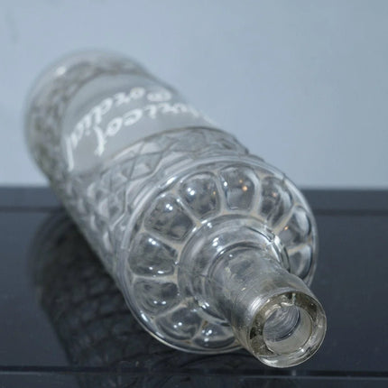 c1880 Antique Back Bar Bottle Apricot Cordial Mold Blown Tooled lip - Estate Fresh Austin