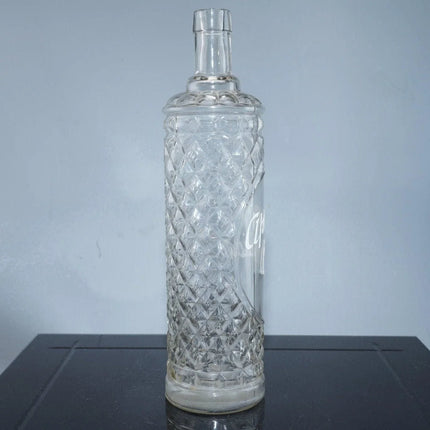 c1880 Antique Back Bar Bottle Apricot Cordial Mold Blown Tooled lip - Estate Fresh Austin