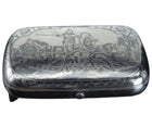 c1880 Austro-Hungarian 800 Niello Silver Cheroot Case Snuff box - Estate Fresh Austin