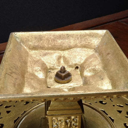 c1880 Brass/Bronze Reticulated compote with Cherub Heads - Estate Fresh Austin