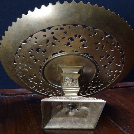 c1880 Brass/Bronze Reticulated compote with Cherub Heads - Estate Fresh Austin