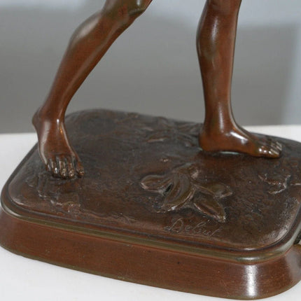 c1880 French Orientalist Bronze Didier Debut(1824-1893) Foundry Stamp Garanti Au - Estate Fresh Austin