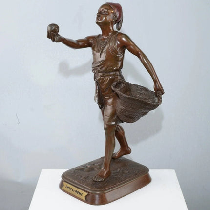 c1880 French Orientalist Bronze Didier Debut(1824-1893) Foundry Stamp Garanti Au - Estate Fresh Austin