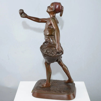 c1880 French Orientalist Bronze Didier Debut(1824-1893) Foundry Stamp Garanti Au - Estate Fresh Austin