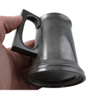 c1880 Glass Bottomed Pewter Tankard Half Pint by James Dixon - Estate Fresh Austin