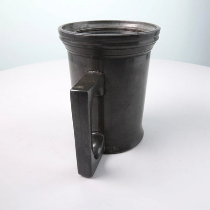 c1880 Glass Bottomed Pewter Tankard Half Pint by James Dixon - Estate Fresh Austin