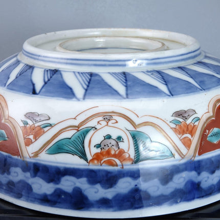 c1880 Japanese Imari Bowl 8.5" x 3 1/8" - Estate Fresh Austin