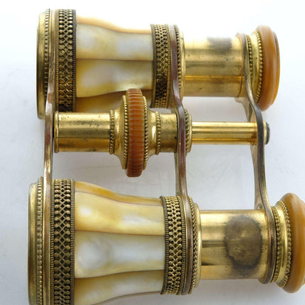 c1880 Mineapolis Minnesota C.A. Hoffman Bronze Dore french Opera glasses - Estate Fresh Austin