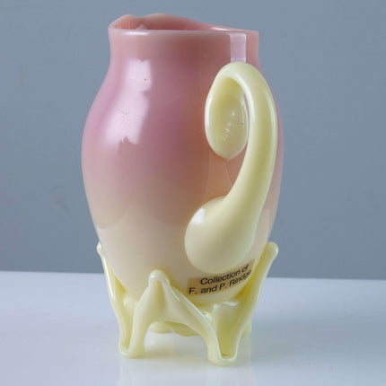 c1880 Mt Washington Burmese Glossy Footed Creamer - Estate Fresh Austin