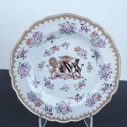 c1880 Samson French Armorial Plate Set - Estate Fresh Austin