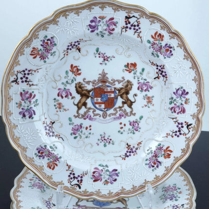 c1880 Samson French Armorial Plate Set - Estate Fresh Austin