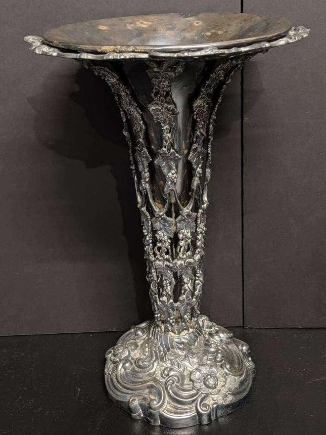 c1880 Silverplate cane/umbrella Stand - Estate Fresh Austin