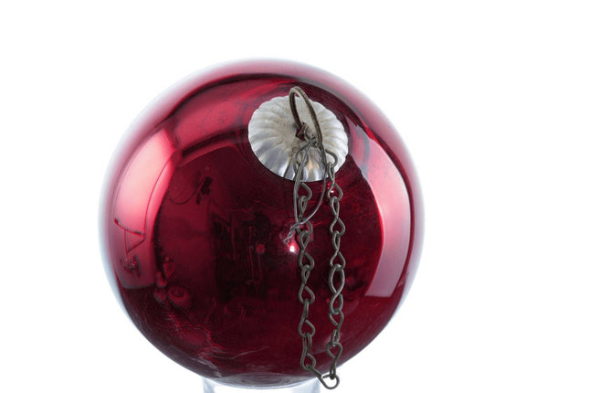 c1880's 7" Antique Kugel Christmas ornament Mercury glass ball - Estate Fresh Austin