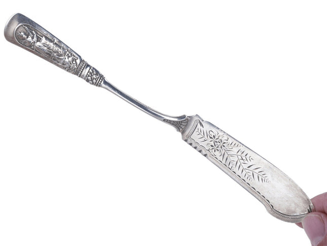 c1880's Gorham Fontainebleau Master butter knife F Monogram - Estate Fresh Austin