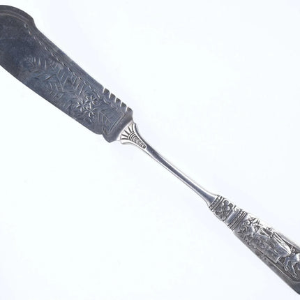 c1880's Gorham Fontainebleau Master butter knife F Monogram - Estate Fresh Austin