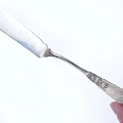 c1880's Gorham Fontainebleau Master butter knife F Monogram - Estate Fresh Austin