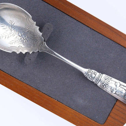 c1880's Gorham Fontainebleau Sugar spoon F monogram - Estate Fresh Austin