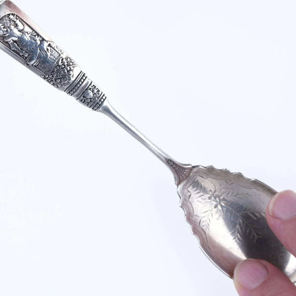 c1880's Gorham Fontainebleau Sugar spoon F monogram - Estate Fresh Austin