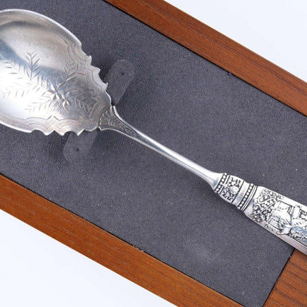 c1880's Gorham Fontainebleau Sugar spoon F monogram - Estate Fresh Austin