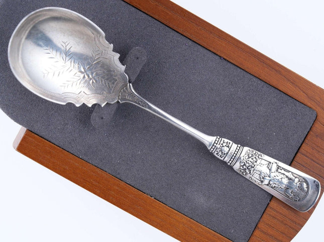 c1880's Gorham Fontainebleau Sugar spoon F monogram - Estate Fresh Austin