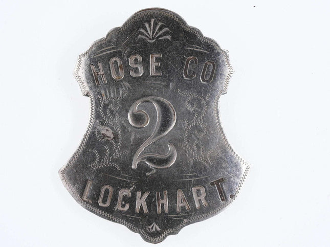 c1880's Lockhart Texas Fire Department Badge Hose Co 2 - Estate Fresh Austin