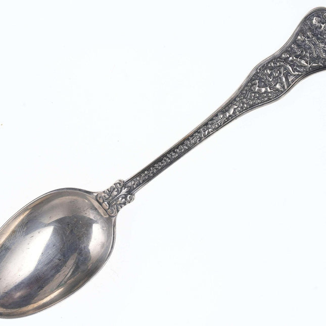 c1880's Tiffany Olympia Sterling Teaspoon with Dreen Monogram - Estate Fresh Austin