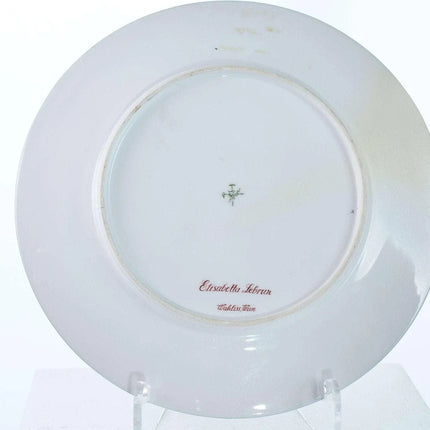 c1890 Antique Pirkenhammer hand painted porcelain cabinet plate depicting Elisab - Estate Fresh Austin