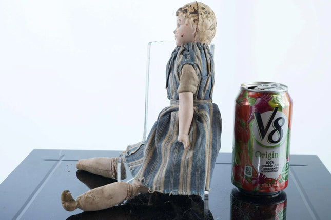 c1890 Antique tin head doll - Estate Fresh Austin