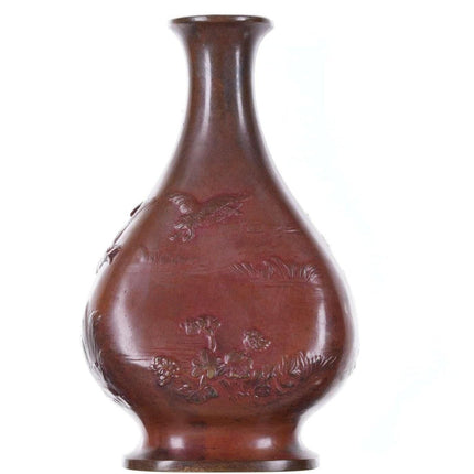 c1890 Art Nouveau French Bronze Vase signed by Artist - Estate Fresh Austin