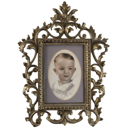 c1890 Cast Iron Gilt Picture frame - Estate Fresh Austin