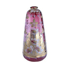 c1890 Coralene and Heavily Enameled Cranberry Art glass Vase with lots of gold - Estate Fresh Austin