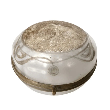 c.1890 Coralene Glass Dresser Jar Bohemian - Estate Fresh Austin