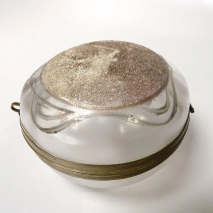 c.1890 Coralene Glass Dresser Jar Bohemian - Estate Fresh Austin