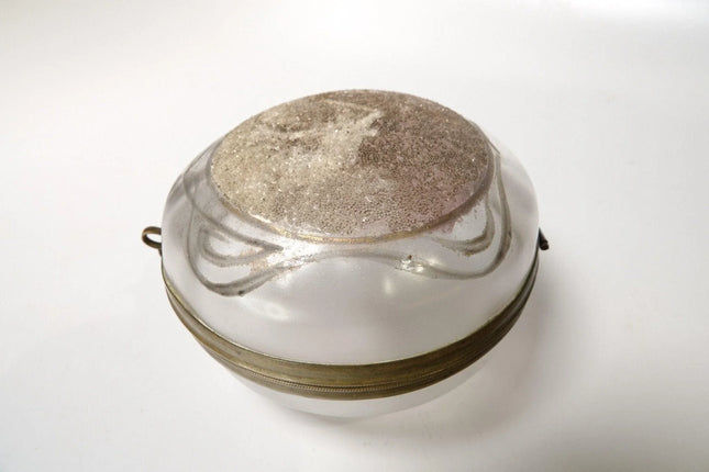 c.1890 Coralene Glass Dresser Jar Bohemian - Estate Fresh Austin