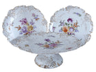 c1890 Dresden Pierced Reticulated Cake Stand and two plates - Estate Fresh Austin