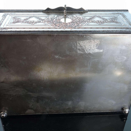 c1890 French Silverplate Jewelry Box - Estate Fresh Austin