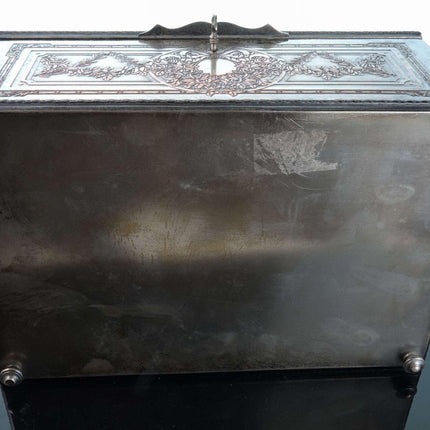 c1890 French Silverplate Jewelry Box - Estate Fresh Austin