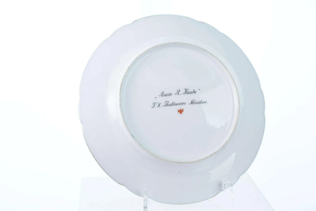 c1890 Hand painted Franz Xaver Thallmaier, Munich Germany for Hutschenreuther - Estate Fresh Austin