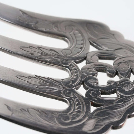 c1890 Henri Soufflot, Paris 950 silver fish set - Estate Fresh Austin