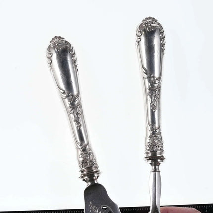 c1890 Henri Soufflot, Paris 950 silver fish set - Estate Fresh Austin