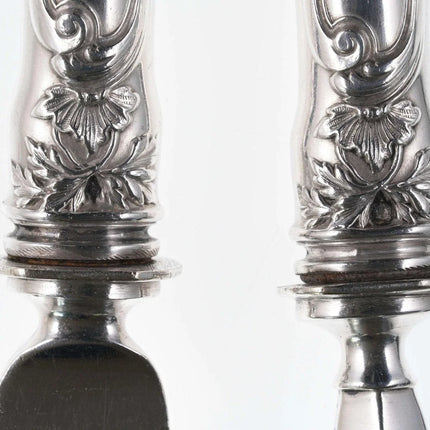 c1890 Henri Soufflot, Paris 950 silver fish set - Estate Fresh Austin