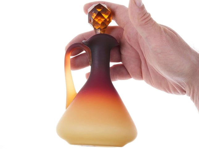 c1890 Hobbs Brockunier Wheeling Peachblow cruet - Estate Fresh Austin