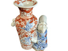 c1890 Japanese Imari Figural Fukurokuju Vase - Estate Fresh Austin