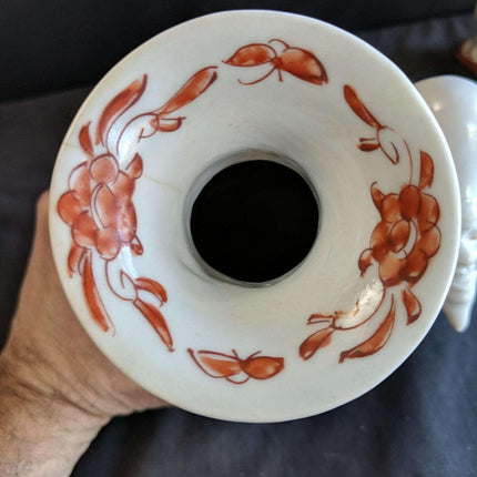 c1890 Japanese Imari Figural Fukurokuju Vase - Estate Fresh Austin