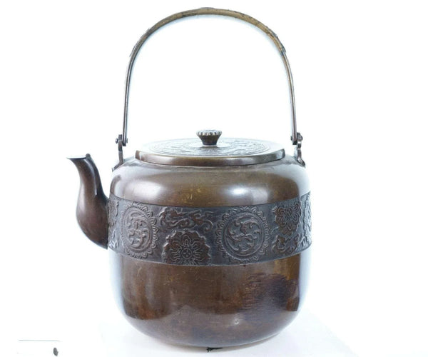 c1890 明治日本青铜铁壶– Estate Fresh Austin