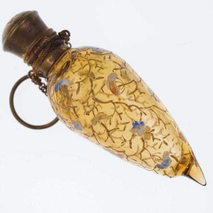 c1890 Moser enameled Chatelaine perfume bottle - Estate Fresh Austin